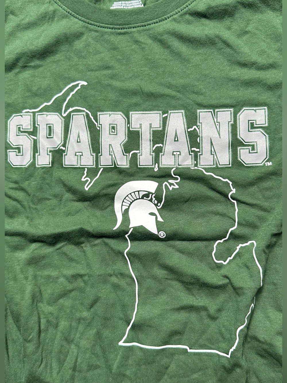 Michigan State Spartans Team Apparel Bundle - Kids Shirt 12/14 & Baby Onsie 6/9 - Picture 2 of 11